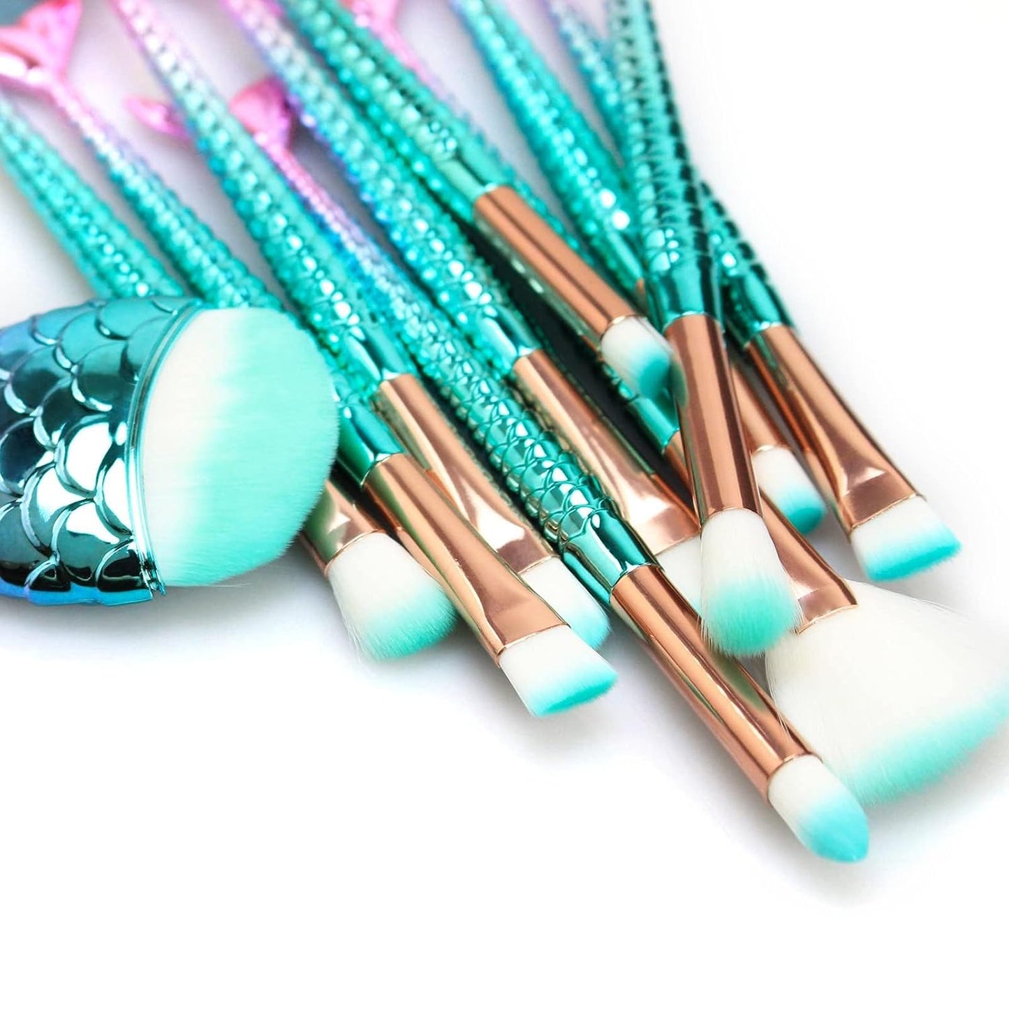 Elvessora 11 Piece Makeup Brush Set, Soft Blending Brushes for Foundation, Eyeshadow, Blush & More